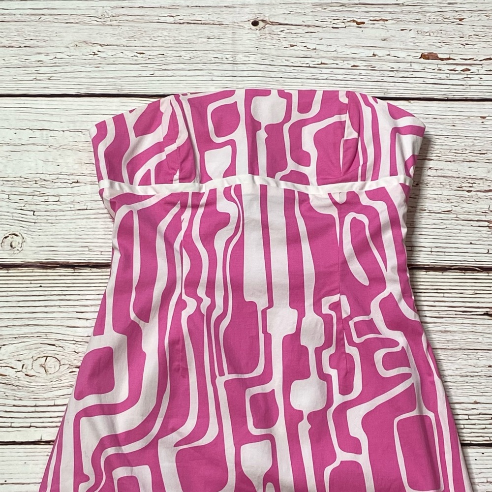 Tibi Pink and White Strapless Dress Sz 4, Perfect for Barbie Premiere! - Picture 7 of 15
